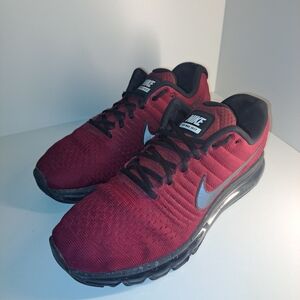 Nike Red and Black Athletic Shoes
